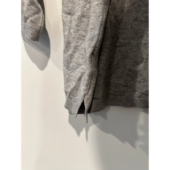 Olivaceous Size Medium Gray Tie Back Waist Knit Sweater Tunic Top - Picture 5 of 10